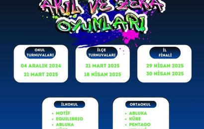 Balıkesir’de Akıl ve Zeka Oyunları Turnuvası Başlıyor