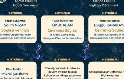 Karşıyaka’da Yazar Buluşmaları Başlıyor