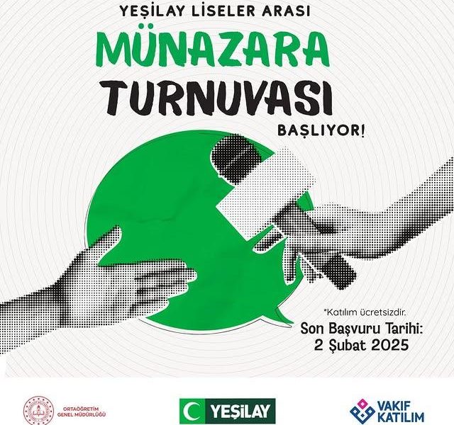 Yeşilay Liseler Arası Ödüllü Münazara Turnuvası Başlıyor