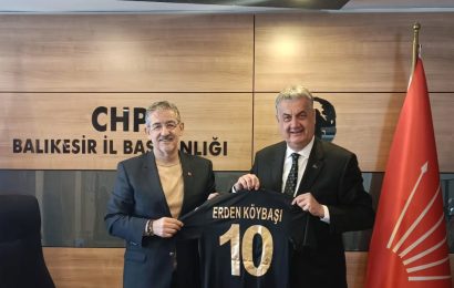 CHP Balıkesir İl Başkanlığı, Edremit Belediye Başkan Yardımcısı ve Spor Kulübü Başkanı Cavit Cebeci’yi Ağırladı