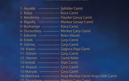 Balıkesir’de Miraç Kandili’nde Lokma İkramı Etkinliği
