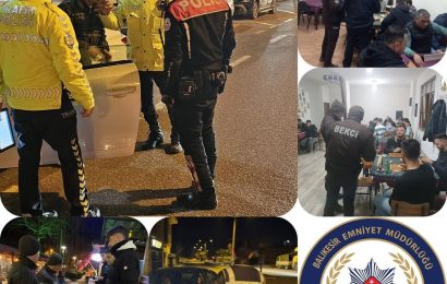 Balıkesir’de Geniş Çaplı Asayiş ve Trafik Denetimi: 11 Aranan Şahıs Yakalandı