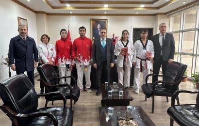 Kaymakam İlyas Memiş, Genç Tekvandocuları Tebrik Etti