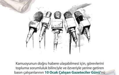 Balıkesir Üniversitesi Rektörü, Çalışan Gazeteciler Günü’nü Kutladı