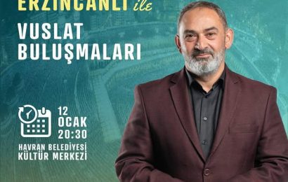 Dursun Ali Erzincanlı, Havran Belediyesi Kültür Merkezi’nde Vuslat Buluşmaları adlı etkinlikte sahne alacak