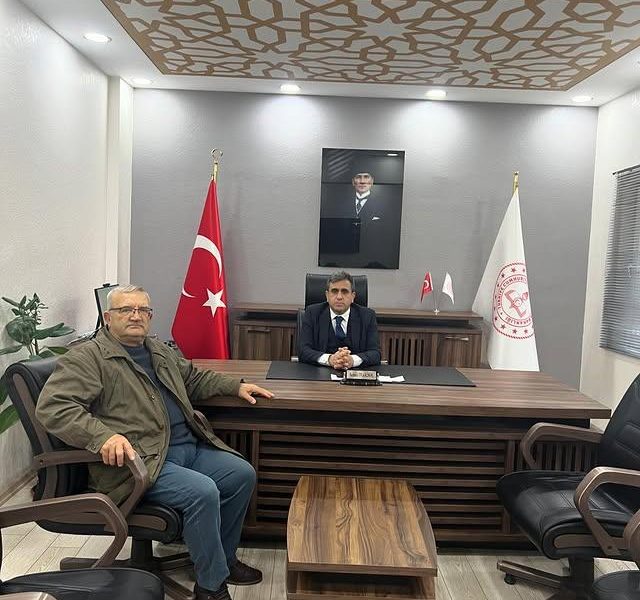 Gönen Pomaklar Derneği Başkanı Mustafa Güner, İlçe Milli Eğitim Müdürü Sezai Turna’yı Ziyaret Etti