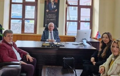 Hasan Yıldız, İlçe Milli Eğitim Müdürü Sami Gün’ü Ziyaret Etti