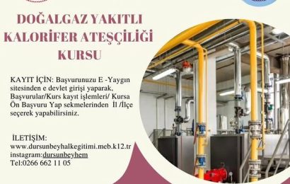 Dursunbey Halk Eğitimi Merkezi’nden Yeni Kurs Duyurusu