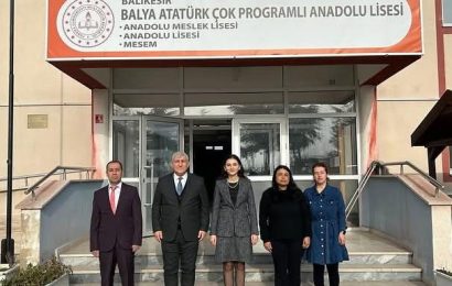 Balya Kaymakamı ve İlçe Milli Eğitim Müdürü, Balya Atatürk Çok Programlı Anadolu Lisesi’nde