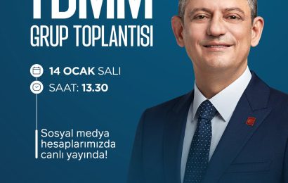 CHP Genel Başkanı Özgür Özel TBMM Grup Toplantısında Konuşacak