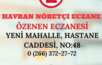 Havran’da Nöbetçi Eczane Bilgisi