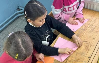 Dursunbey’de Sağırlar İlkokulu’nda Origami Etkinliği Gerçekleştirildi