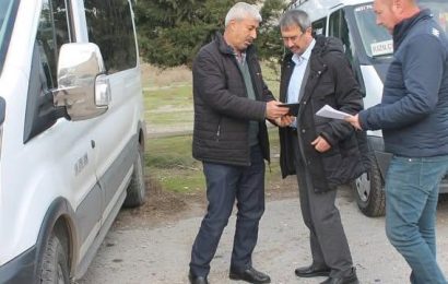 Bigadiç İlçe Milli Eğitim Şube Müdürü Araç Denetimi Gerçekleştirdi