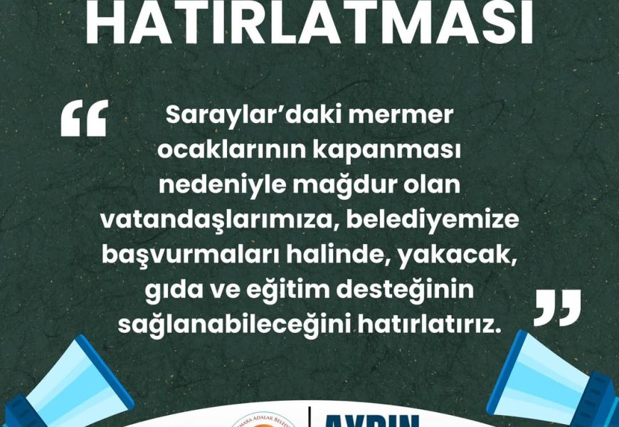Mermer Ocaklarının Kapanmasıyla Mağdur Olanlara Destek Başvurusu Başladı