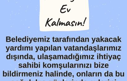 Marmara Adalar Belediyesi’nden Soğuk Kış Günleri İçin Yakacak Yardımı