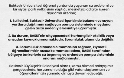 CHP Balıkesir İl Başkanı Erden Köybaşı’ndan Eleştirilere Yanıt
