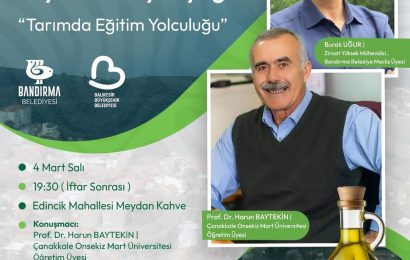 Bandırma’da Zeytin ve Zeytinyağı Kültürü Üzerine Anlamlı Etkinlik