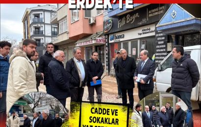 Balıkesir Büyükşehir Belediyesi Yetkilileri Erdek’te İyileştirme Çalışmalarında