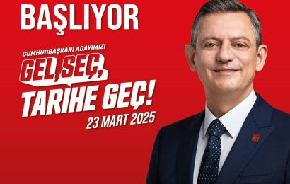 CHP, Cumhurbaşkanlığı Seçiminde Tüm Yurttaşları Tarih Yazmaya Çağırıyor