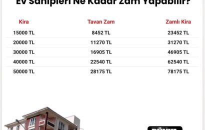 Kira Artış Oranlarında Yeni Dönem: İşte Ev Sahiplerinin Yapabileceği Zamlar