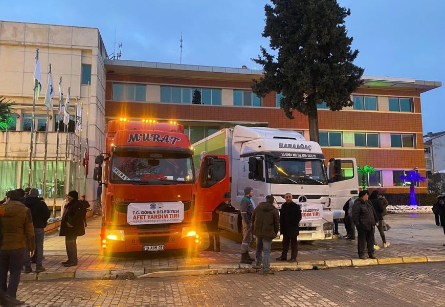 Gönen Halkının Dayanışması: 6 Şubat Depremi Unutulmadı