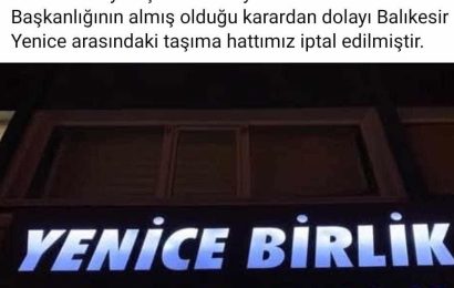 Yenice’de Ulaşım Krizi: Halk Mağduriyet Yaşıyor