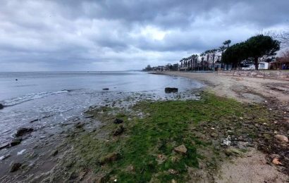Balıkesir’in Erdek ve Kapıdağ Yarımadası’nda Deniz Çekilmesi Şaşkınlık Yarattı