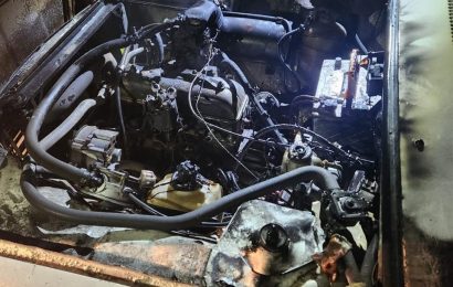 Gönen’de Araç Yangını Korkuttu