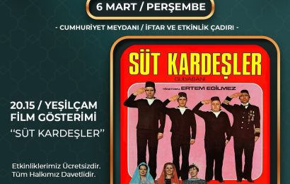 Bandırma’da Yeşilçam Keyfi: Süt Kardeşler Gösterimi