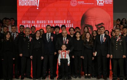Balıkesir’de İstiklal Marşı’nın Kabulü ve Mehmet Akif Ersoy Anma Töreni Düzenlendi
