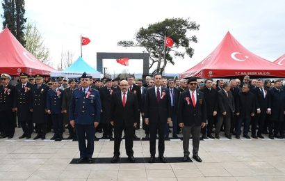 Balıkesir’de 18 Mart Şehitleri Anma Günü ve Çanakkale Zaferinin 110. Yılı Kutlandı