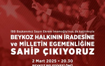 İstanbullular, Demokrasi ve Egemenlik İçin Beykoz’da Buluşuyor