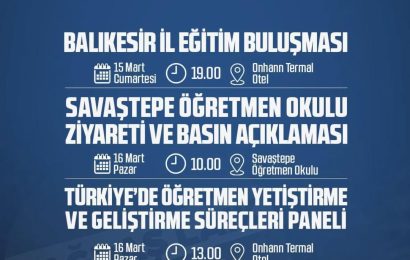 CHP Balıkesir’de Eğitim Buluşması Düzenleyecek