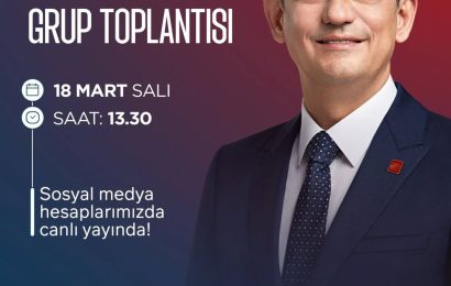CHP Lideri Özgür Özel, TBMM Grup Toplantısı’nda Konuşacak