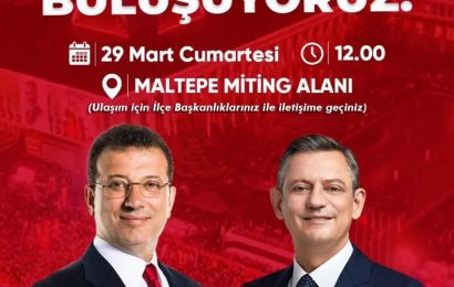 CHP, Maltepe’de Adaletsizlik Protestosu Düzenleyecek