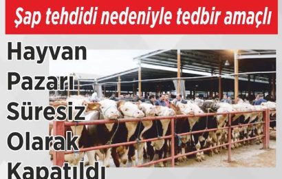 Balıkesir’de Hayvan Pazarları Süresiz Kapatıldı