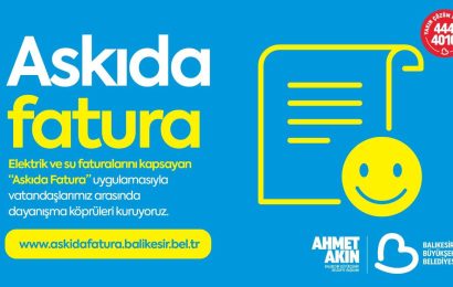 Balıkesir Büyükşehir Belediyesi’nden “Askıda Fatura” Uygulaması