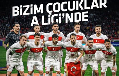A Milli Futbol Takımı, UEFA Uluslar A Ligi’ne Yükseldi