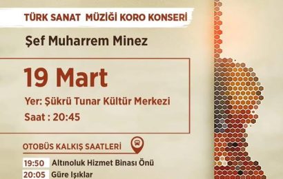 Balıkesir’de Türk Sanat Müziği Konseri Düzenlenecek Balıkesir’de Türk Sanat Müziği Konseri Düzenlenecek