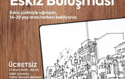 Balıkesir’de Eskiz Buluşmasıyla Sanatseverler Bir Arada