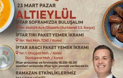 Balıkesir’de Ramazan Sofraları İlçe İlçe Yayılıyor