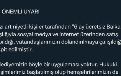 Balıkesir’de Dolandırıcılık Girişimleri: 6 Ay Ücretsiz Balkart İddiası