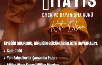 CHP Balıkesir, 1 Mayıs İşçi Bayramı’nda Alanda