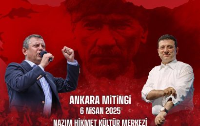 Ekrem İmamoğlu Destek Mitingi Ankara’da Düzenlenecek