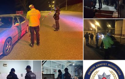 Balıkesir’de Geniş Çaplı Asayiş ve Trafik Huzur Uygulaması Yapıldı