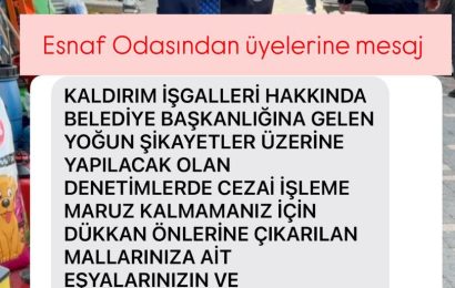 Gönen’de Kaldırım İşgali Uyarısı: Esnafın Dikkat Etmesi Gerekenler