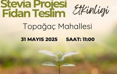Marmara Adalar Belediyesi Stevia Projesi Fidan Teslim Etkinliği Düzenlendi