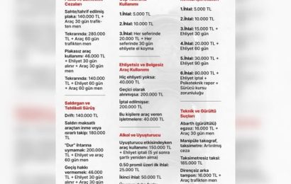 Trafikte Yeni Cezalar Yürürlükte: Kırmızı Işık, Telefon ve Alkol Kullanımına Ağır Yaptırımlar