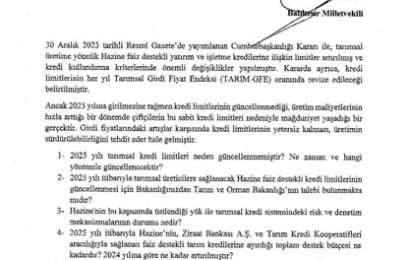 Balıkesir’deki Üreticilerin Sorunları Bakanlara Aktarıldı