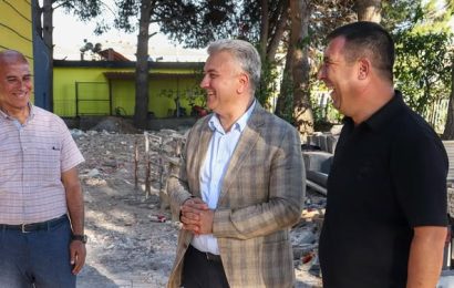 Ayvalık ve Gömeç’e Yatırım Devam Ediyor: Taşkın Riski Sona Eriyor, Yeni Spor Salonu Yükseliyor